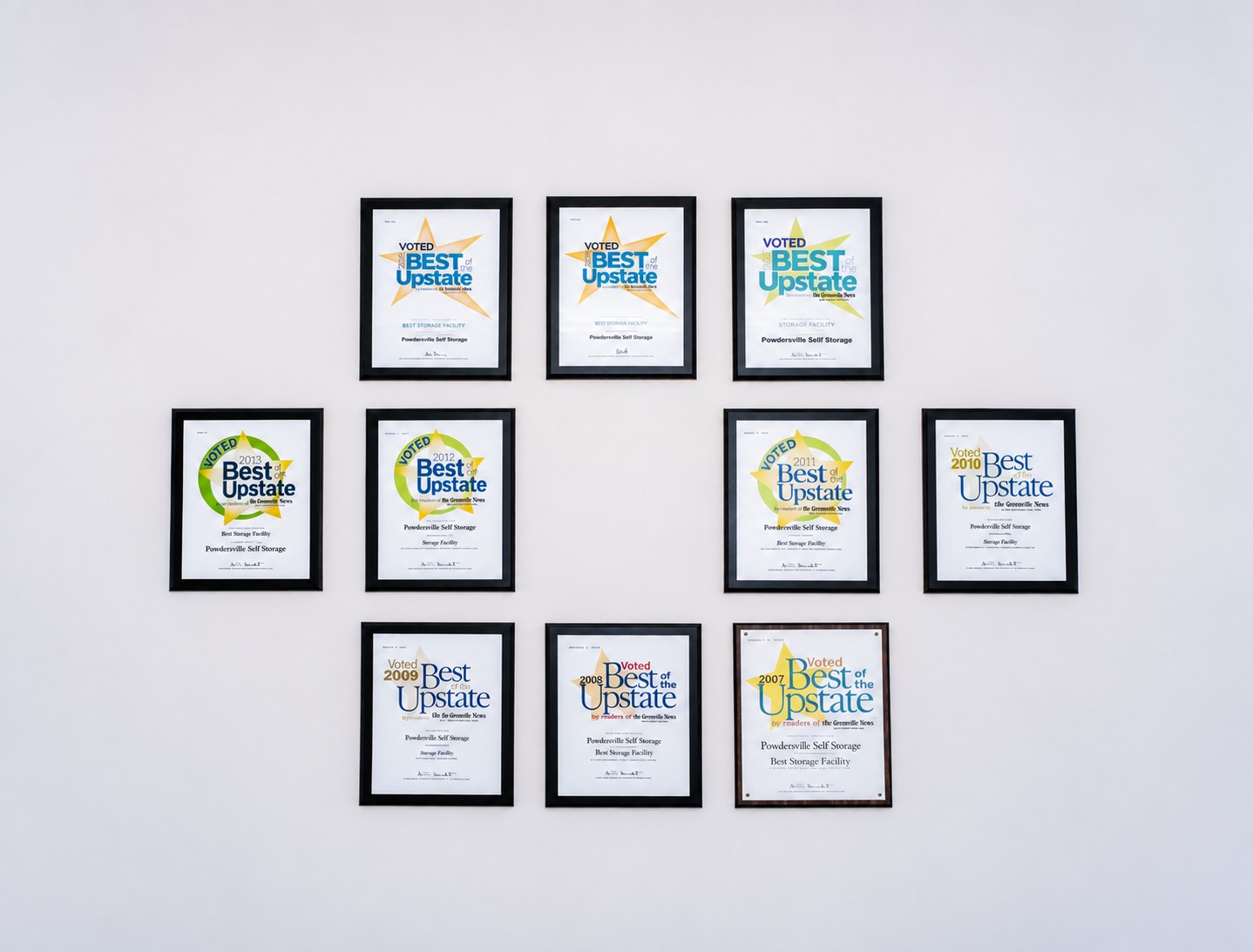 Drive-up storage units at Powdersville Self Storage