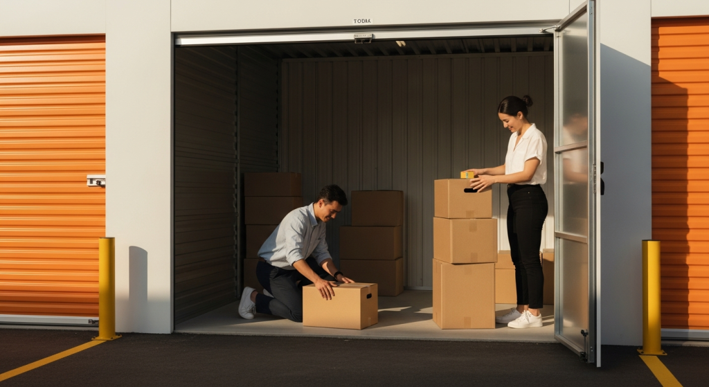 Family moving into storage near Easley SC